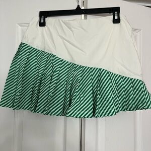Tory Sport Green and White Skirt medium